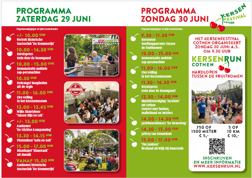 Programma kersenfestival 2024