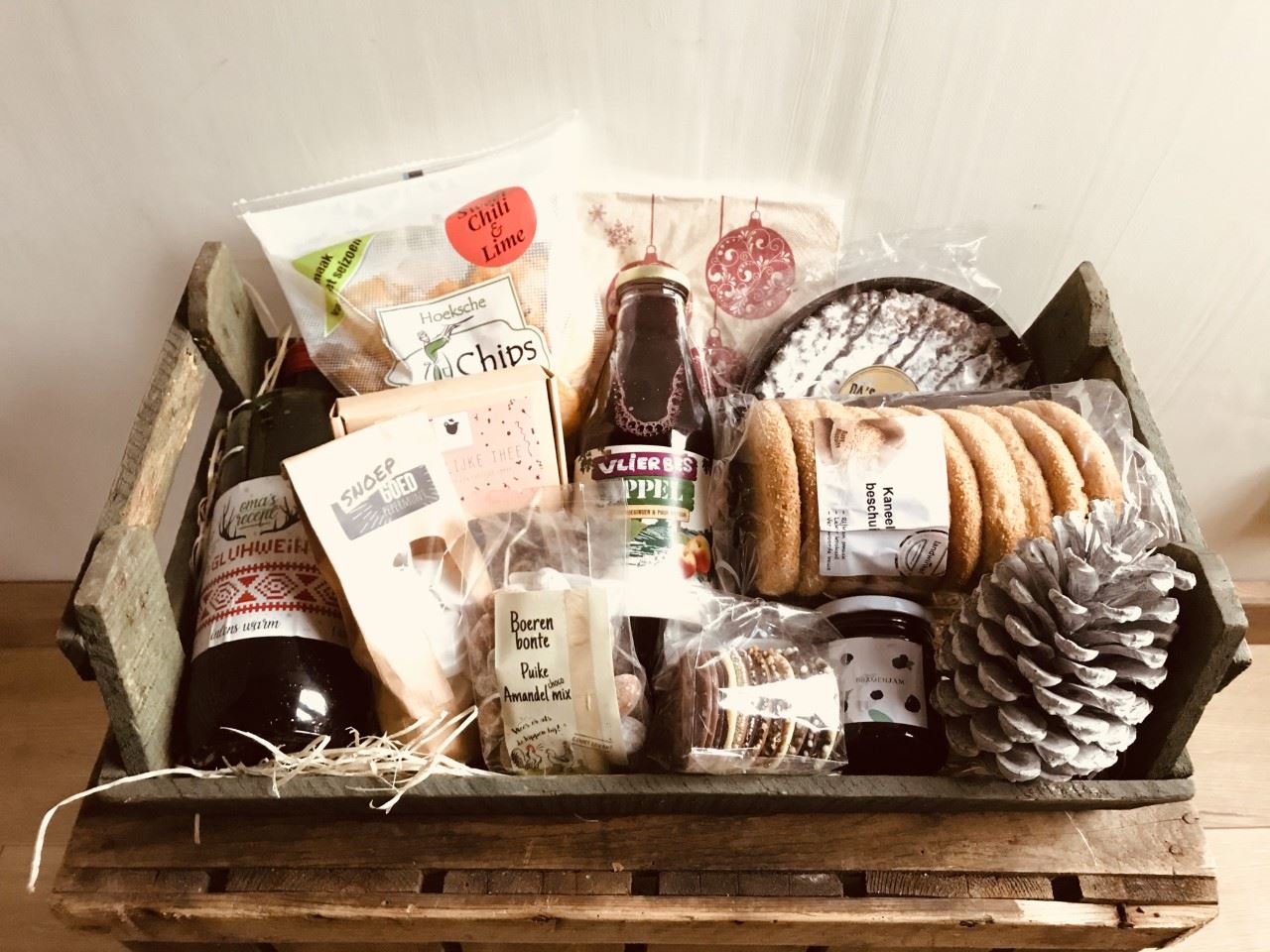 Houten cadeaupakket